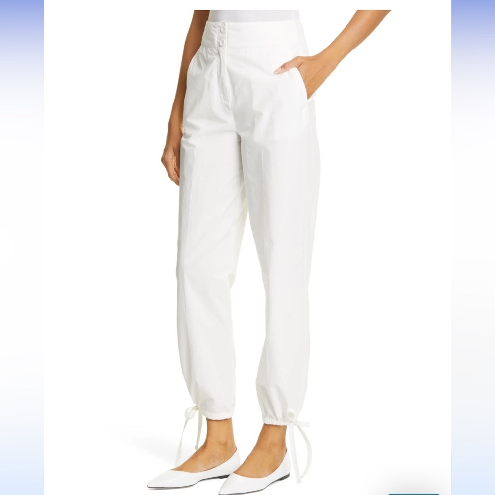 Rebecca Taylor Tie Cuff Balloon Pants - Size 0 - White